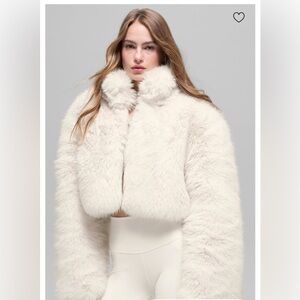 Alo Faux Fur Cropped Jacket